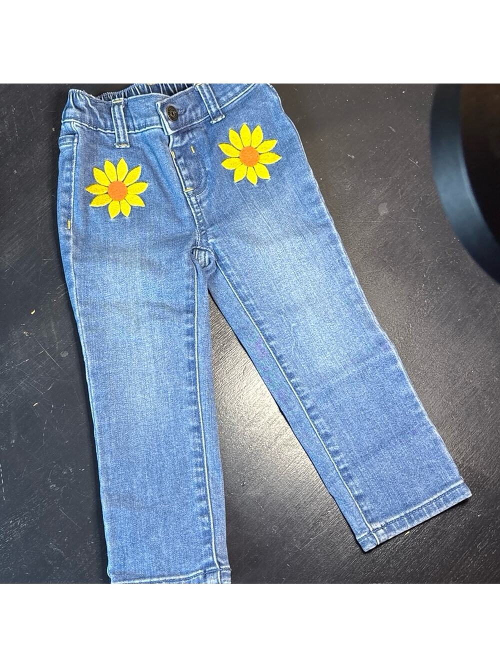 Gymboree sunflower jeans 2T denim kids pants toddler